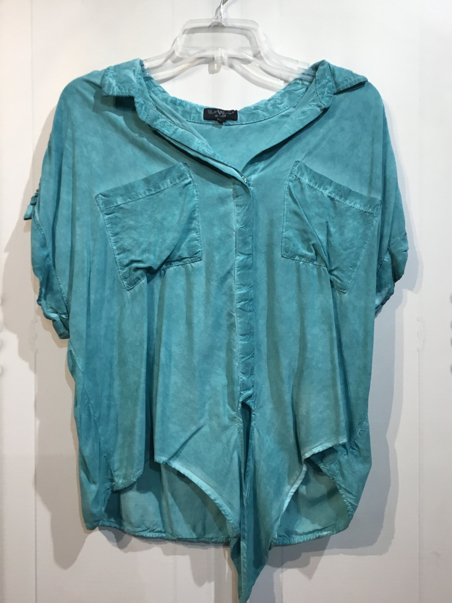 Velvet Heart Size Large Blue Tops