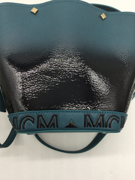 LUXURY MCM Size Small Blue Purses/Wallets