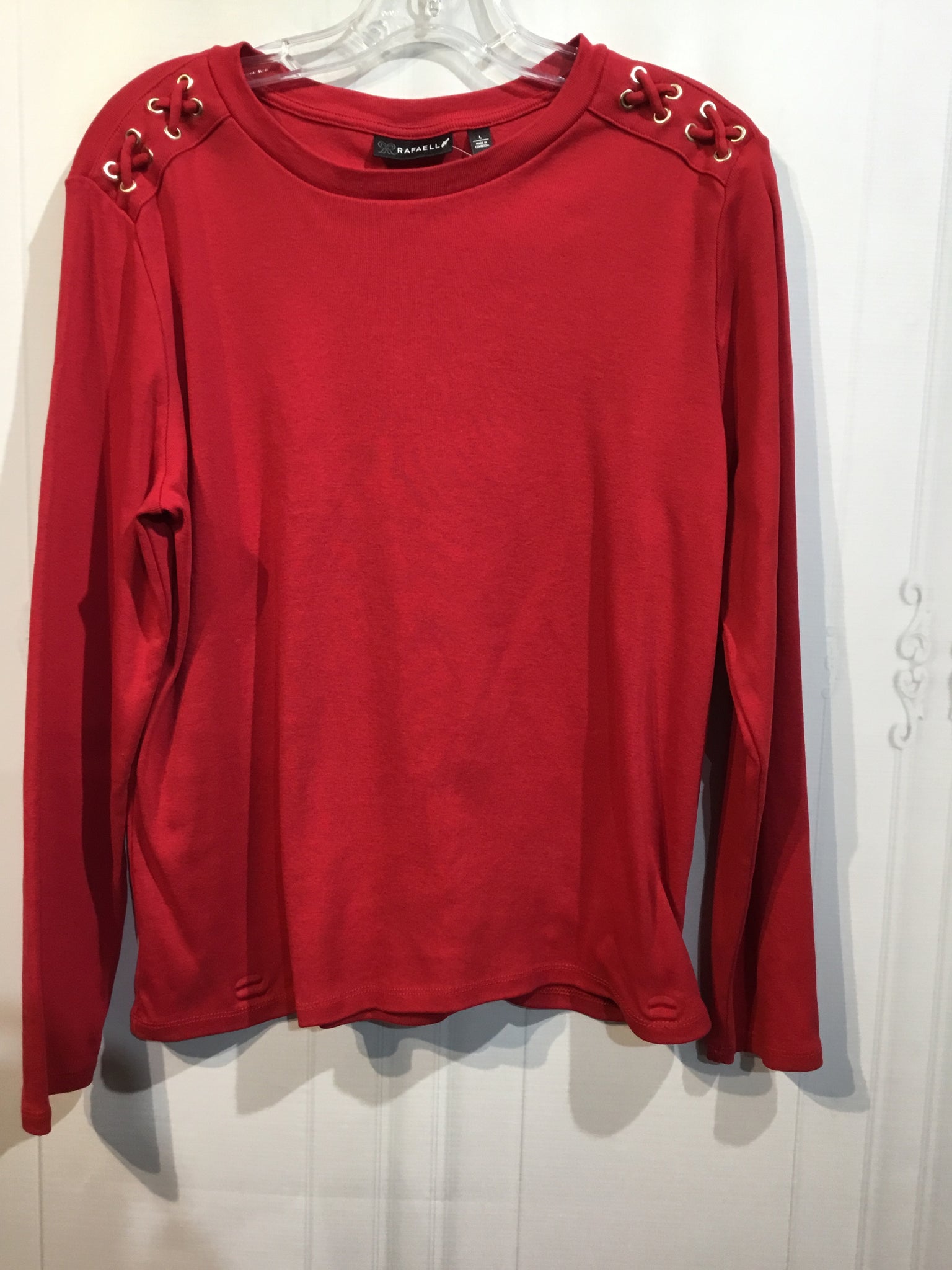 Rafaella Size Large Red Tops