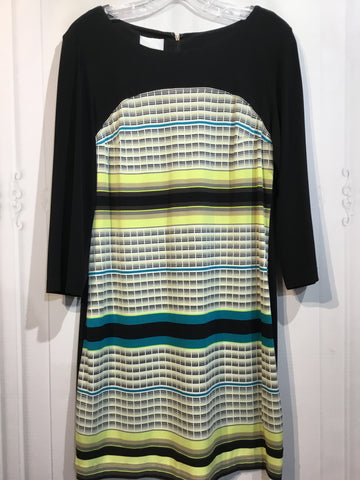 Donna Morgan Size M/10 Black DRESS/1 PIECE