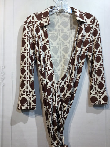 Diane Von Furstenberg Size S/4 Brown DRESS/1 PIECE
