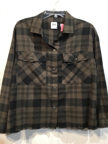 ZARA Size Small Brown Tops