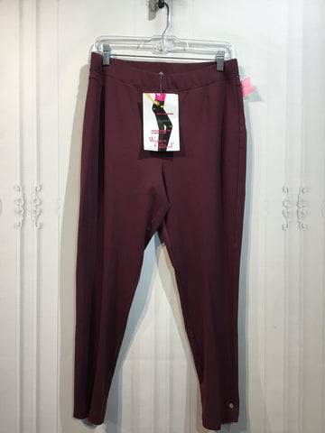 Women with Control Size MP/8-10P Wine Athletic Wear