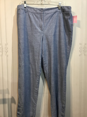 Talbots Size L Blue Bottoms