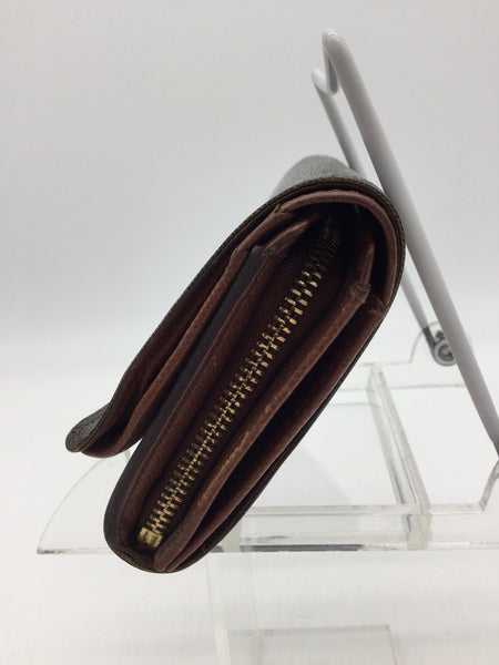 Louis Vuitton Brown Monogram Porte Monnaie Billets Tresor Wallet