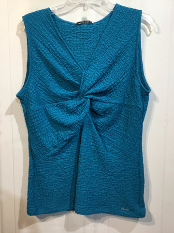 Calvin Klein Size Large Blue Tops