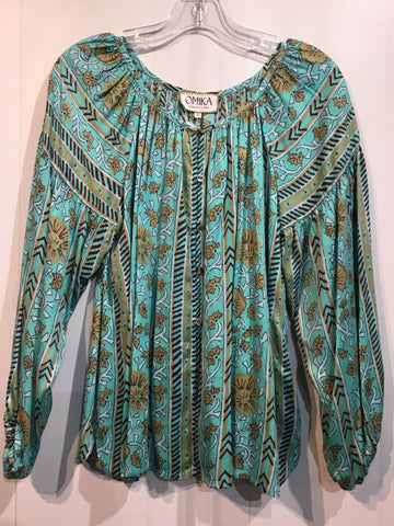 Omika Size Extra Small Blue Tops