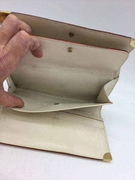 LUXURY Louis Vuitton Size Small White Purses/Wallets