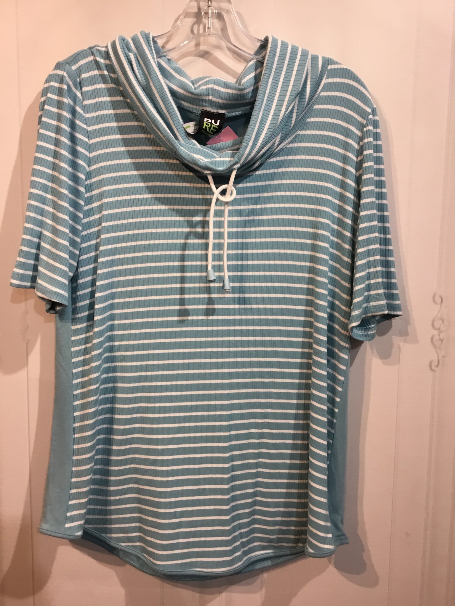 Pure Essence Size Medium Blue Tops
