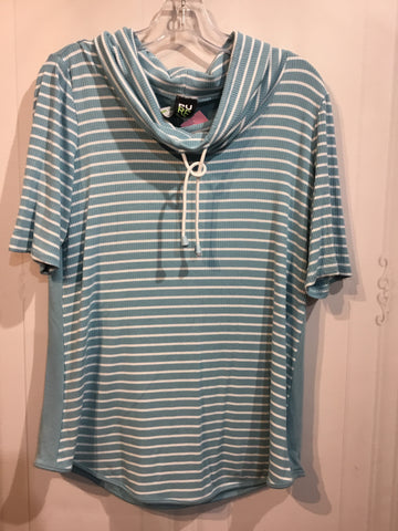 Pure Essence Size Medium Blue Tops