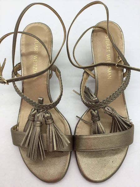 Stuart Weitzman Size 8.5 Gold Shoes