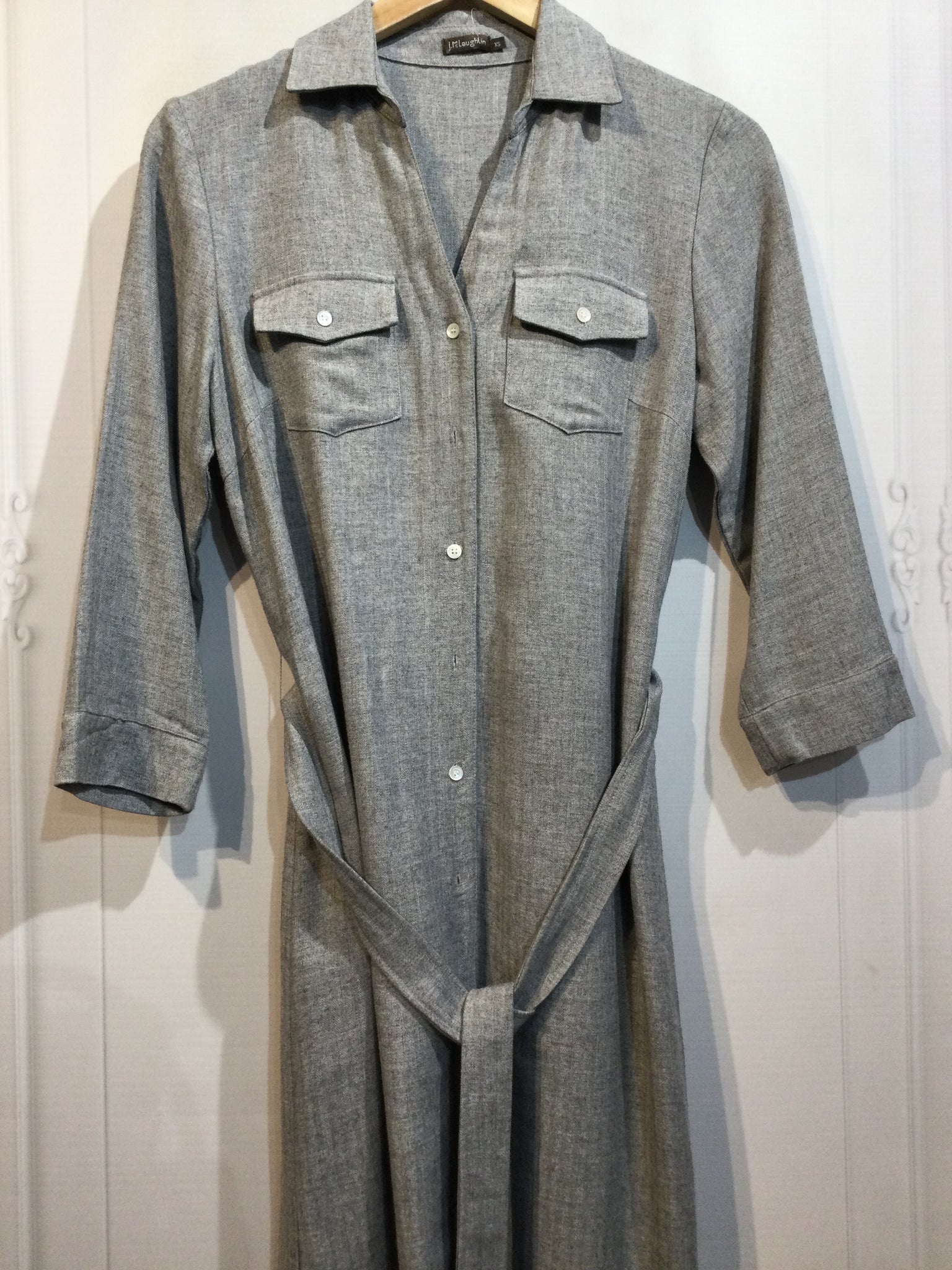 LUXURY JMclaughlin Size Extra Small Grey DRESS/1 PIECE