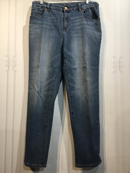 CHICO'S Size L/12 Blue Bottoms