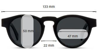 Nantucket Sunglasses  -  Black  -  Strength 2.00