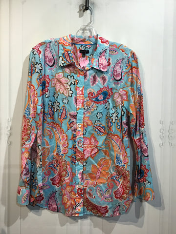 Talbots Size Large Blue Tops