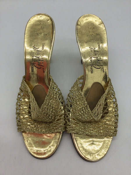 Hofheimers Gay Craft Size 7 Gold Shoes