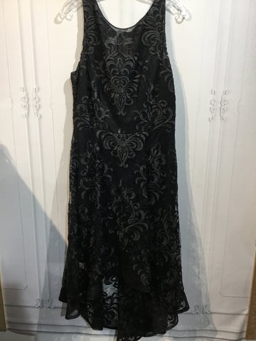 Lyman Size L/14 Black DRESS/1 PIECE