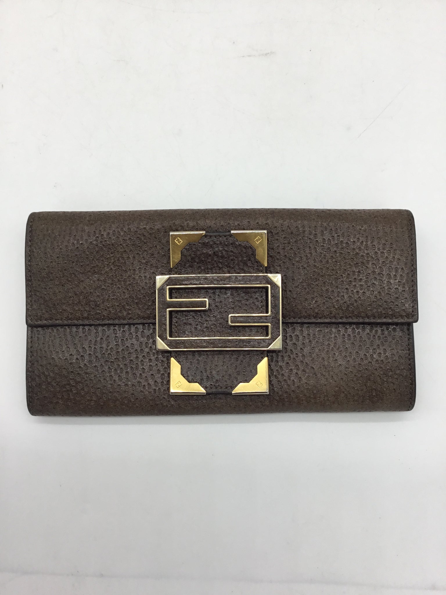 LUXURY -  FENDI Size Small Brown Purses/Wallets