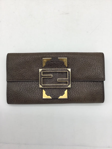 LUXURY -  FENDI Size Small Brown Purses/Wallets