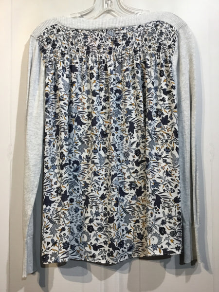 LOFT Size MP Grey Tops