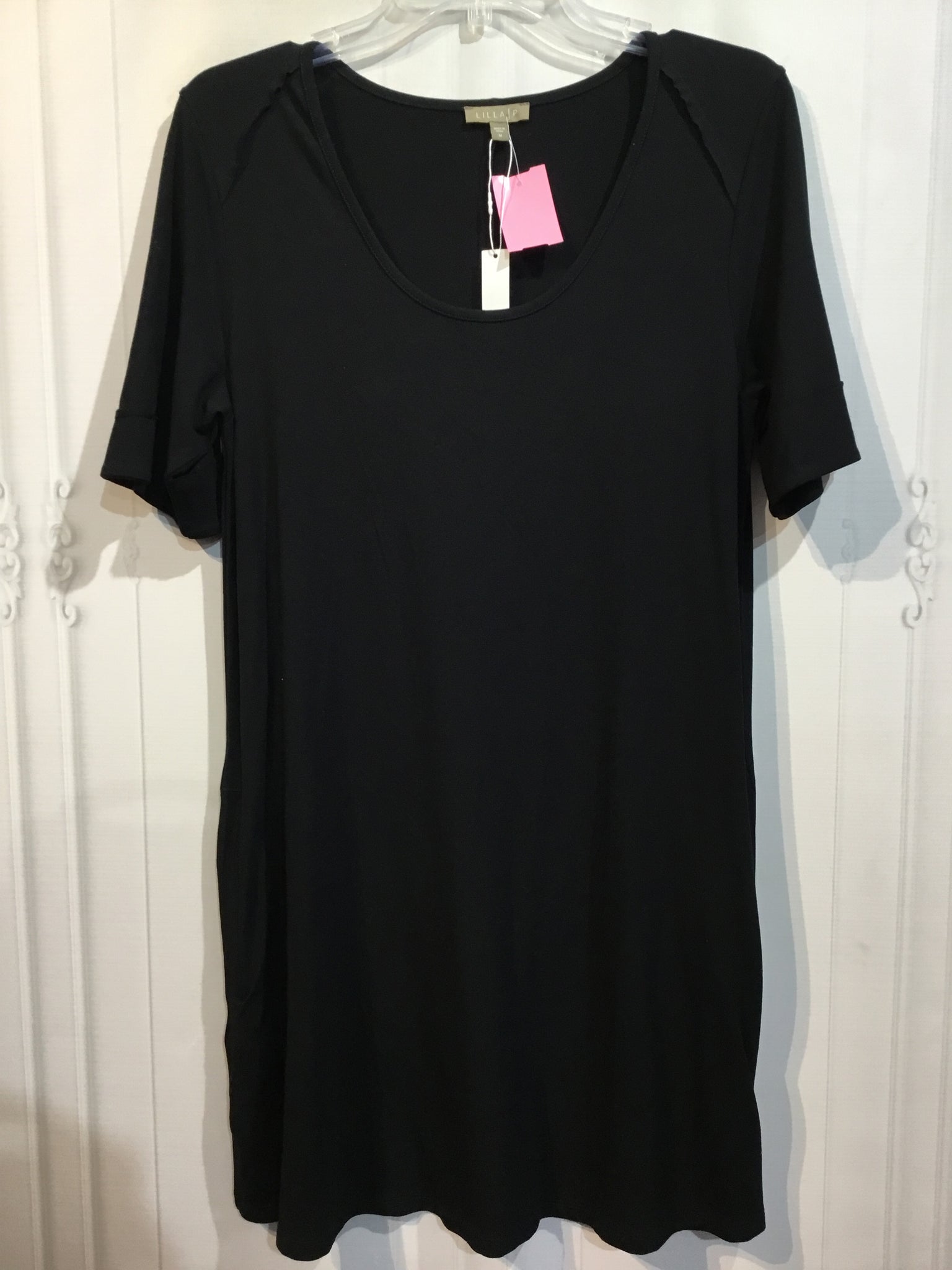 NWT - Lilla P Size M Black DRESS/1 PIECE
