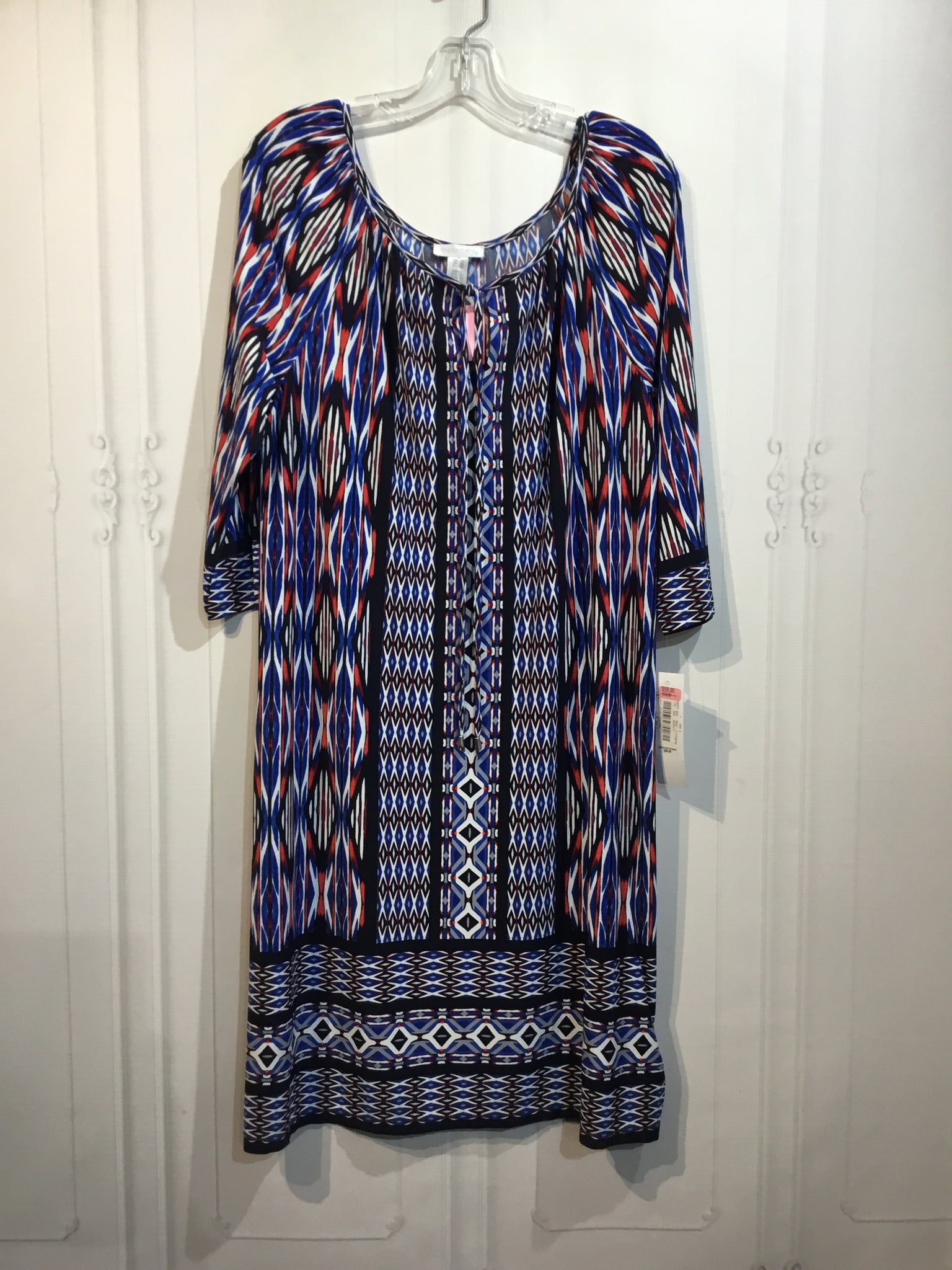 NWT London Times Size L/12 Blue DRESS/1 PIECE