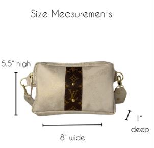 UPCYCLED  Louis Vuitton Stone Leather Belt Bag