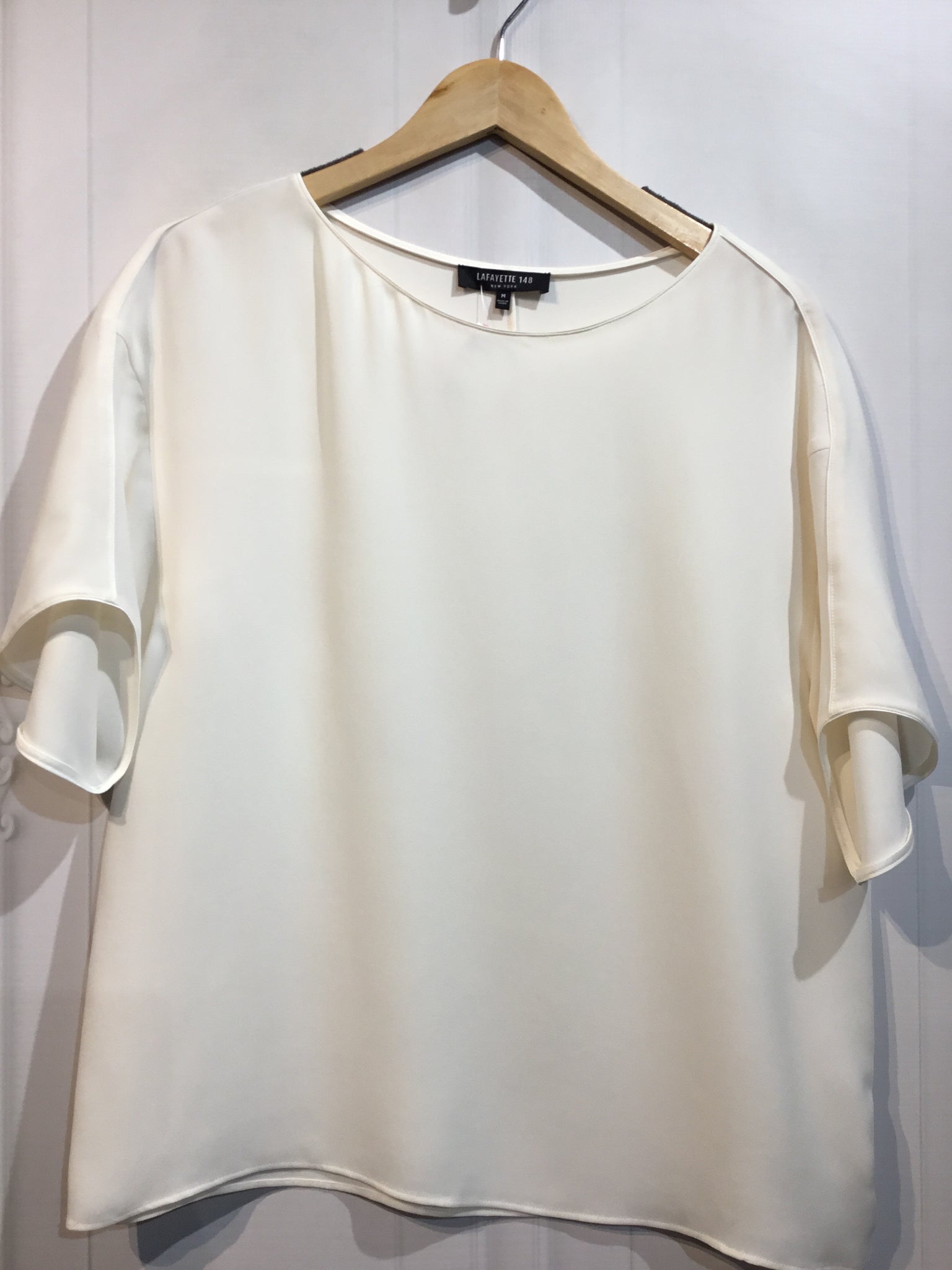 Lafayette 148 Size Medium White Tops