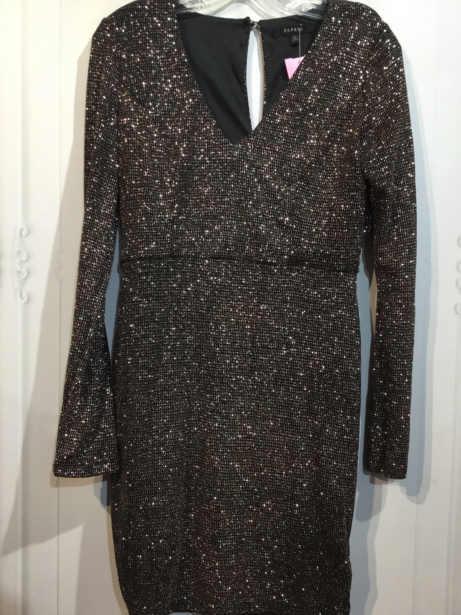 Papaya Size Large Black DRESS/1 PIECE