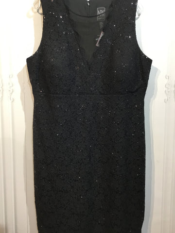 NWT - Nightway Size XL/18W Black DRESS/1 PIECE