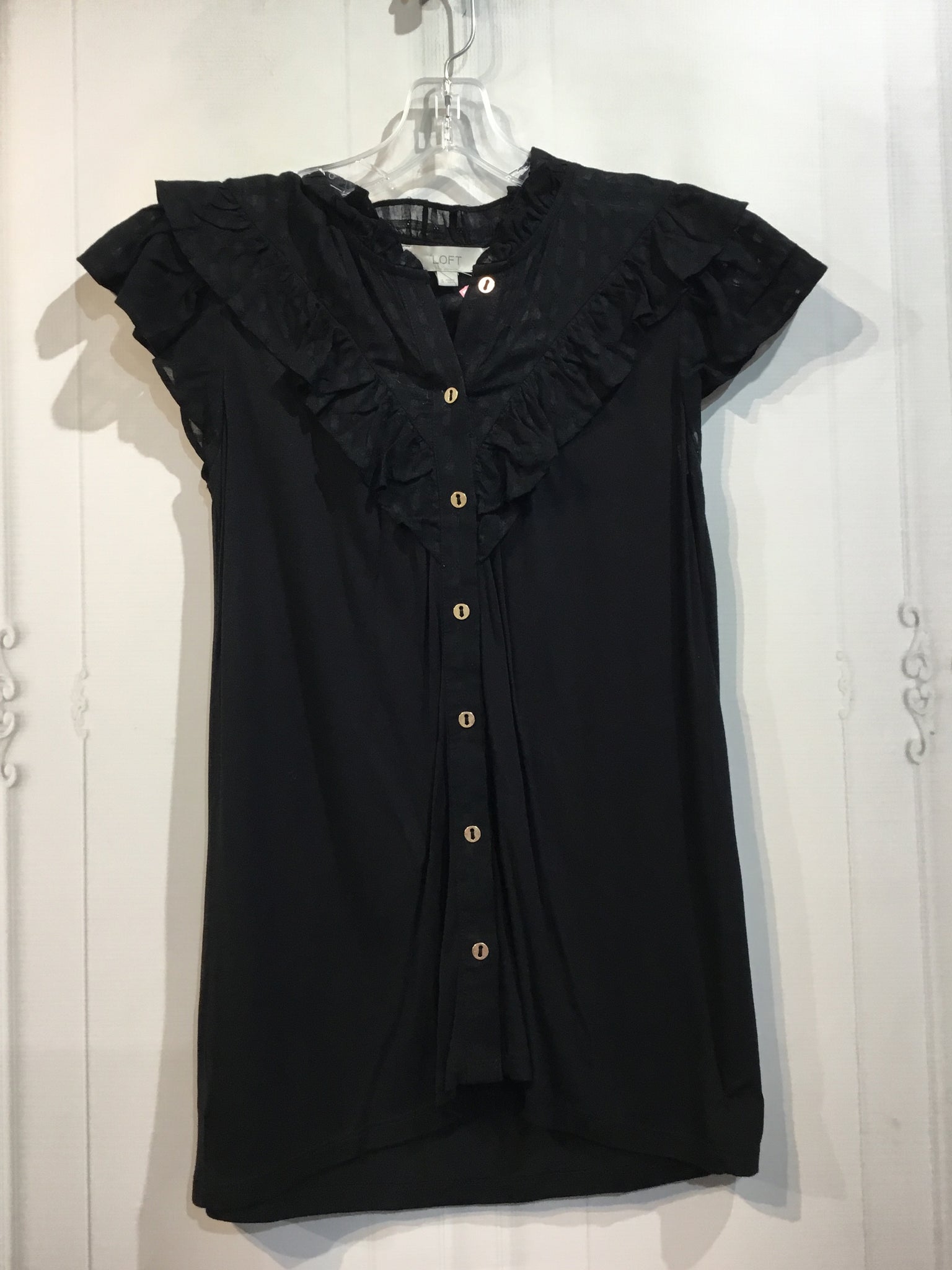 LOFT Size Small Black Tops