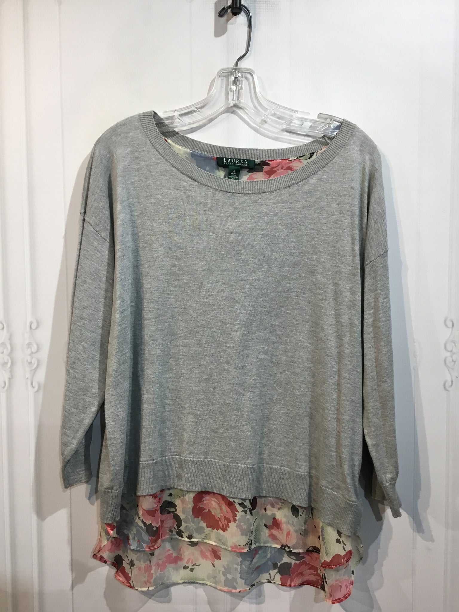 LAUREN Ralph Lauren Size Extra Large Grey Tops