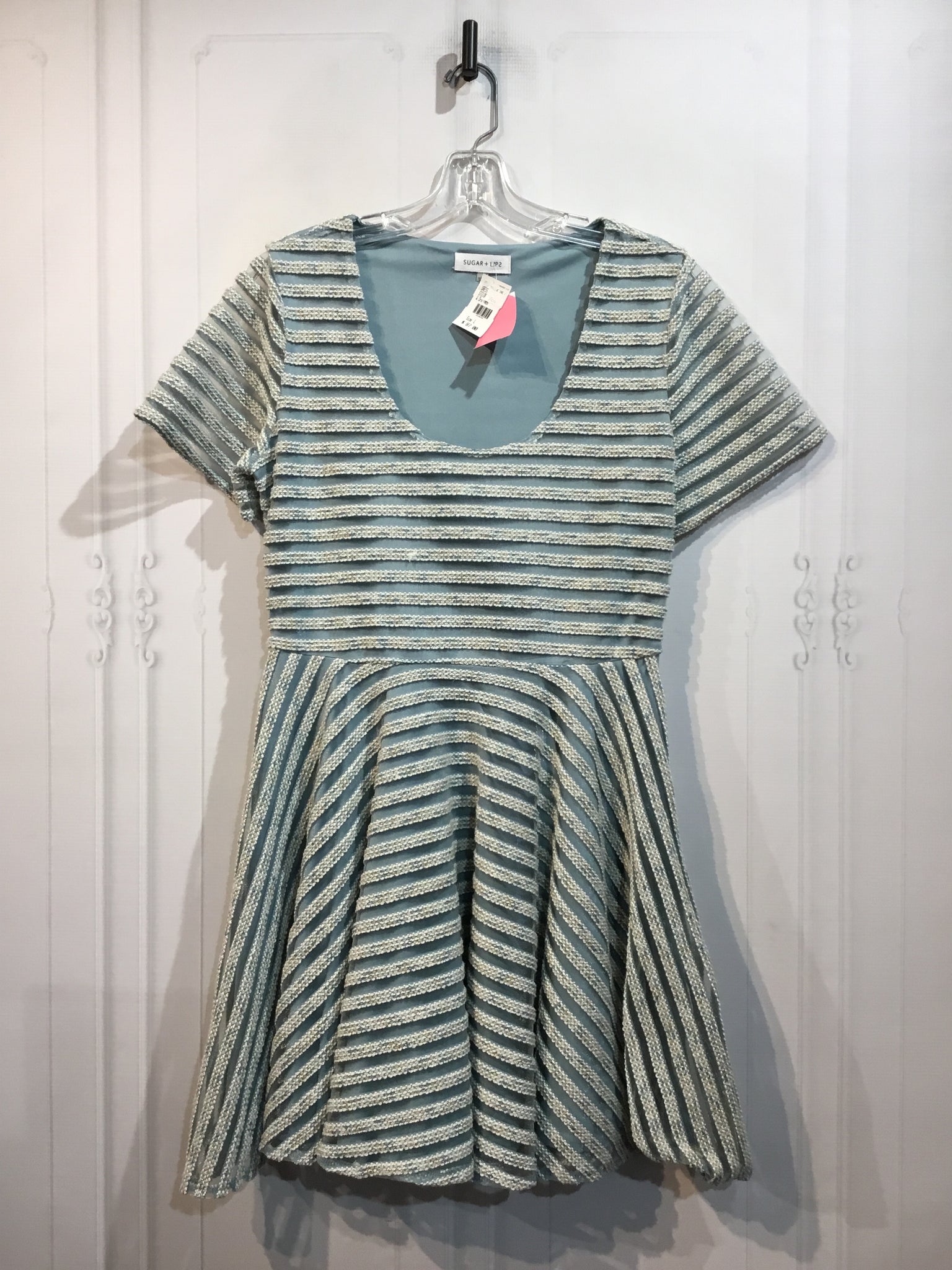 Sugar + Lips Size Large Blue DRESS/1 PIECE