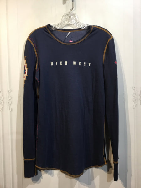 Made in USA Size Small Blue Tops