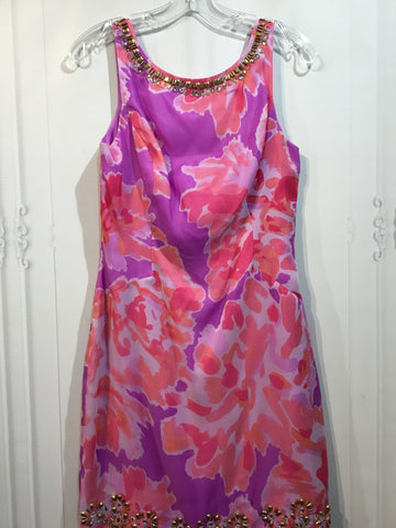 Lilly Pulitzer Size S/4-6 Purple & Coral Dress