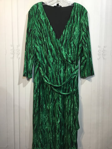 INC Size 2X Green DRESS/1 PIECE