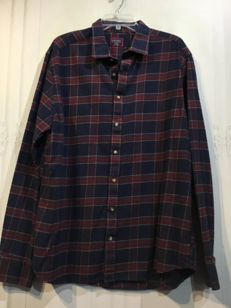 Untuckit Size 2X Red Men's