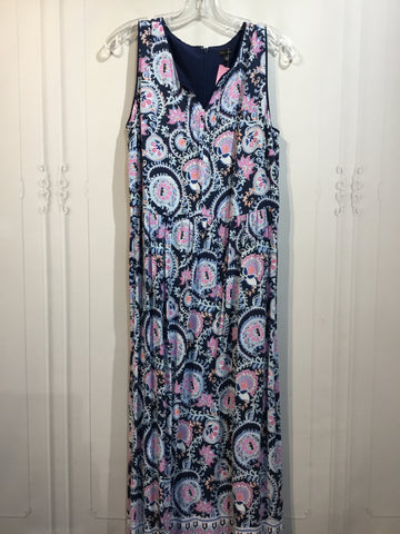 Talbots Size L/12 Blue DRESS/1 PIECE