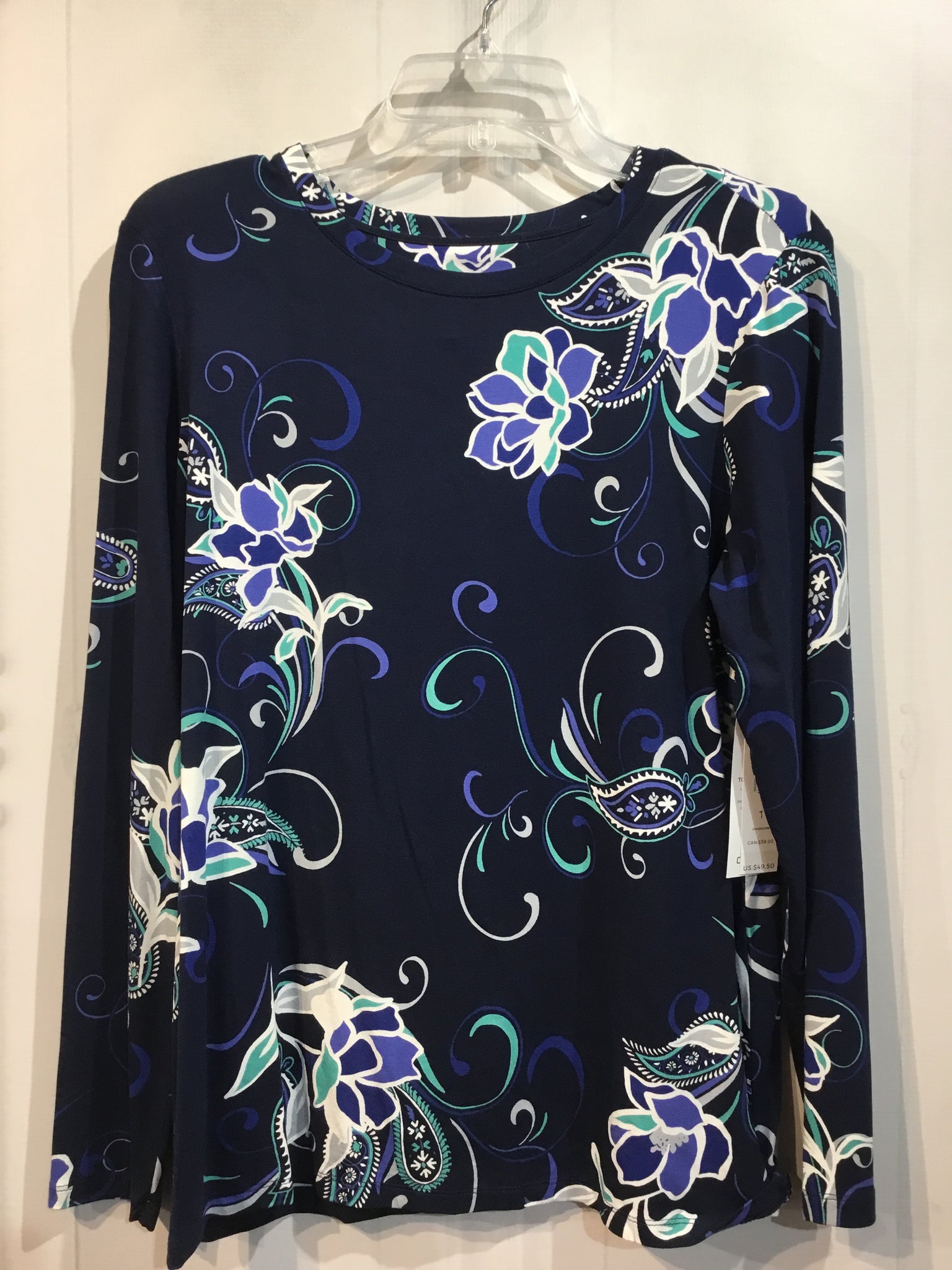 CHICO'S Size M/8 Blue Tops