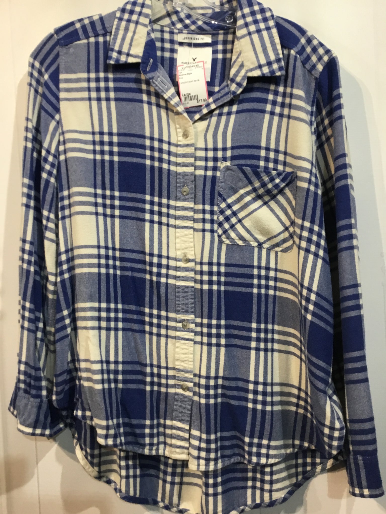 American Eagle Size Large Blue Tops