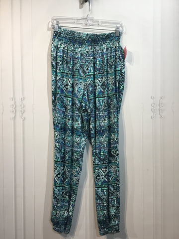 Simply Styled Size S/4-6 Aqua & Turquoise Pants
