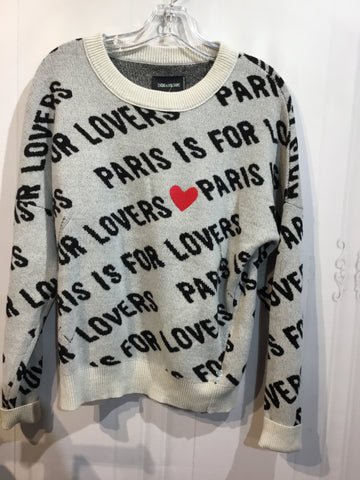 LUXURY Zadig & Voltaire Size Small Grey Tops