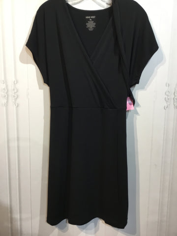 Nine West Size Extra Large Black DRESS/1 PIECE
