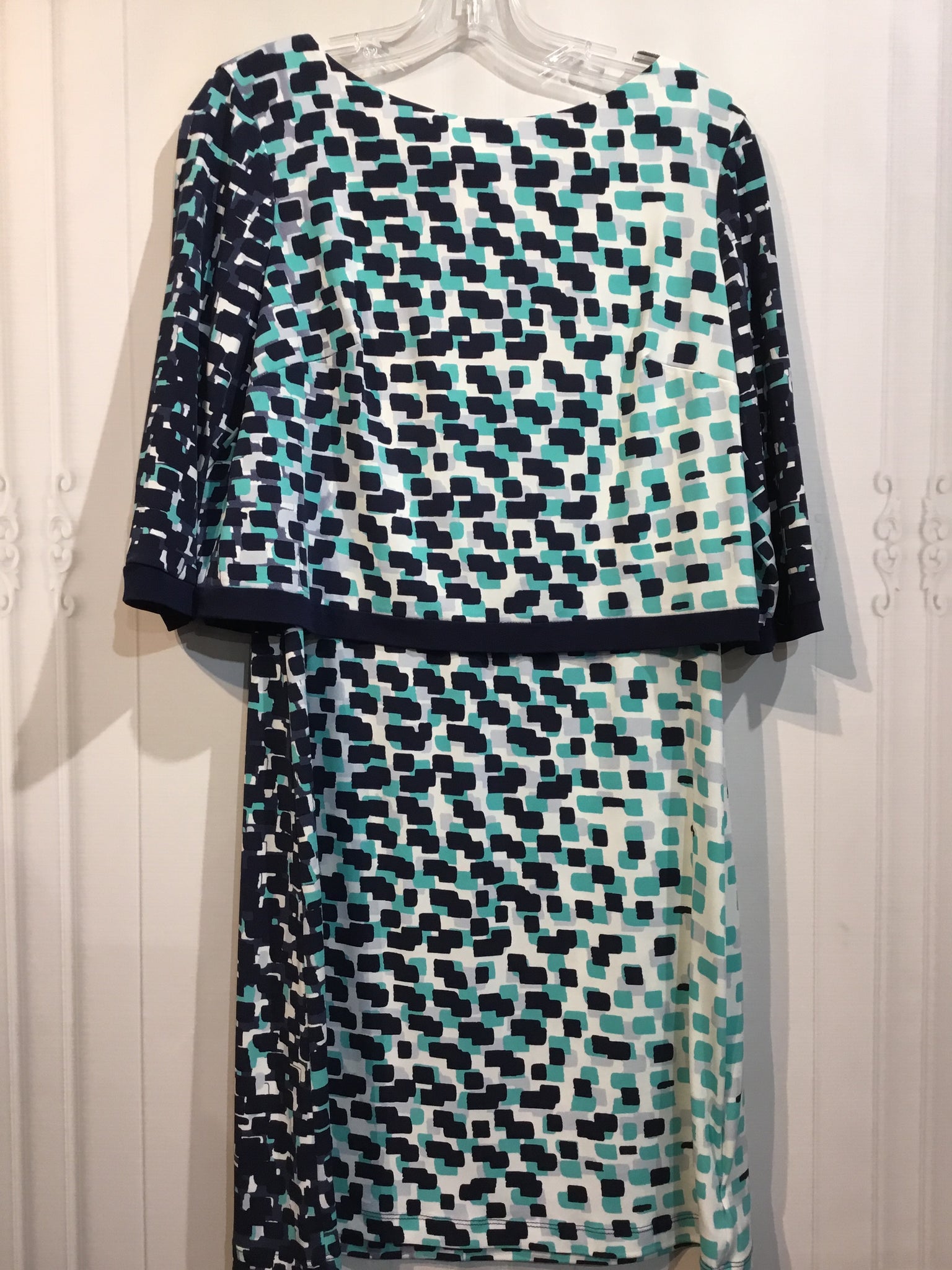 Donna Morgan Size M/10 Blue DRESS/1 PIECE