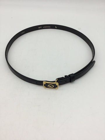 LUXURY St. John Size Large Black Belt