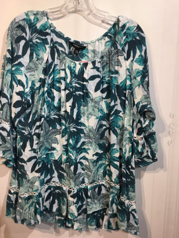 Sharagano Size XL Blue Tops