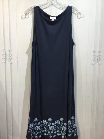 JJILL Size S/4-6 Navy & Baby Blue Dress