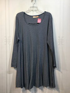 LA Cera Size 2X Blue DRESS/1 PIECE