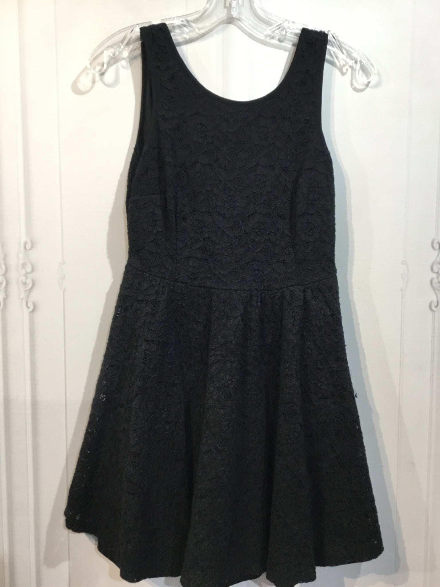 Monteau Size M Black DRESS/1 PIECE
