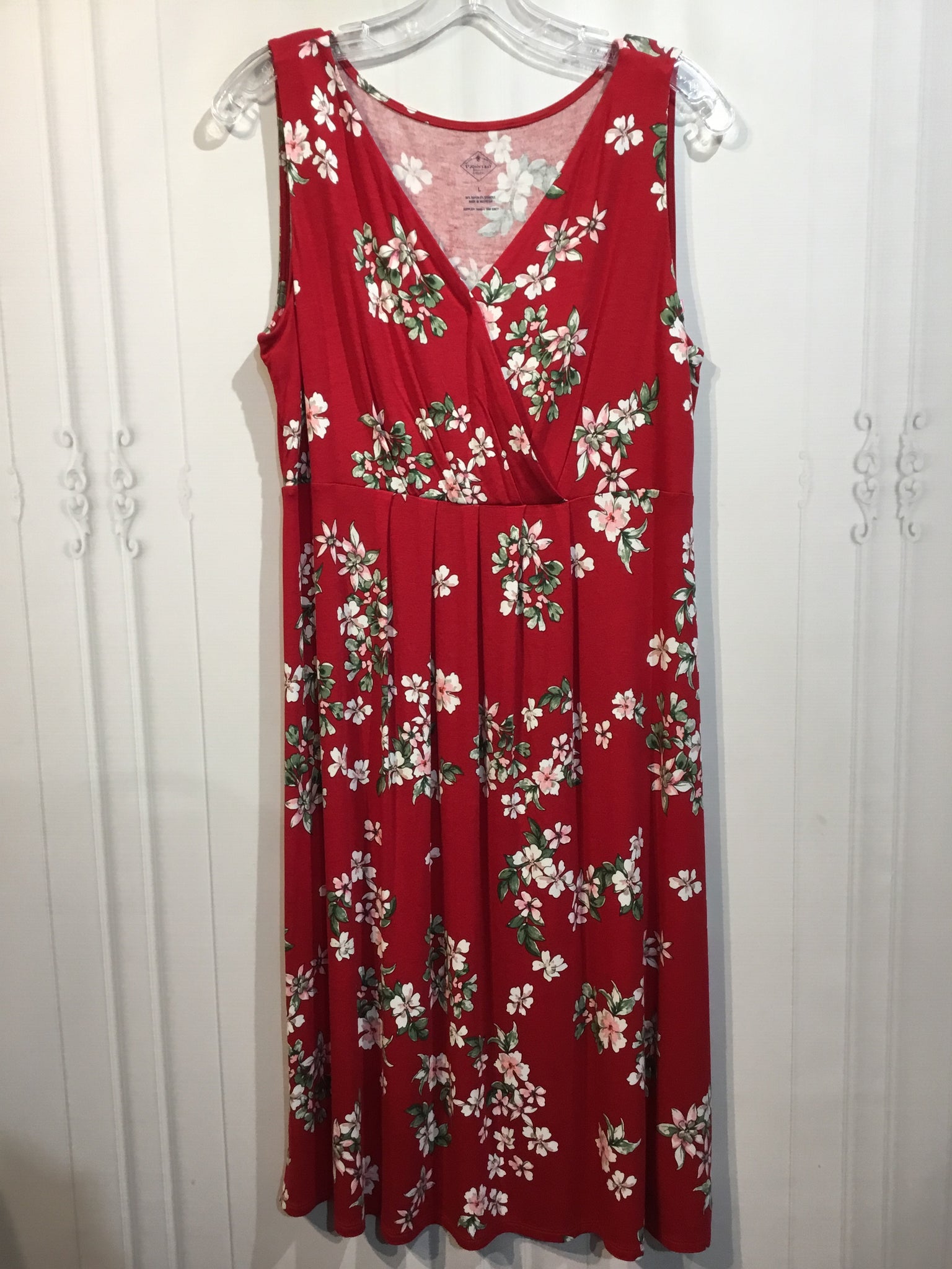 St John's Bay Size Large Red DRESS/1 PIECE